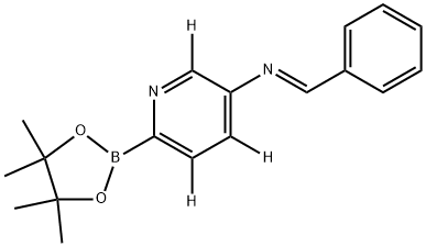 5-[(N-Phenylmethylene)pyridine-3,4,6-d3]-2-boronic acid pinacol ester Struktur