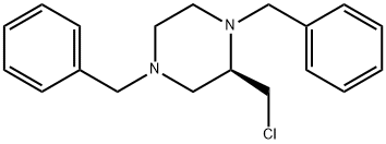 Piperazine, 2-(chloromethyl)-1,4-bis(phenylmethyl)-, (2R)- Struktur