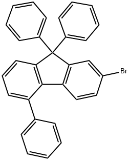 9H-Fluorene, 2-bromo-5,9,9-triphenyl- Struktur