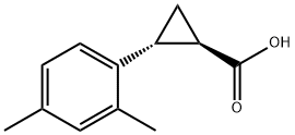 trans-2-(2，4-dimethylphenyl)cyclopropane-1-carboxylic acid Struktur