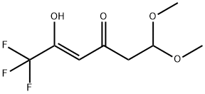 4-Hexen-3-one, 6,6,6-trifluoro-5-hydroxy-1,1-dimethoxy-, (4Z)- Struktur