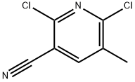 2,6-Dichloro-5-methyl-nicotinonitrile Struktur