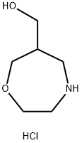 1,4-Oxazepine-6-methanol, hexahydro-, hydrochloride (1:1) Struktur