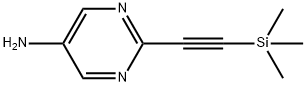 2-(2-trimethylsilylethynyl)pyrimidin-5-amine Struktur