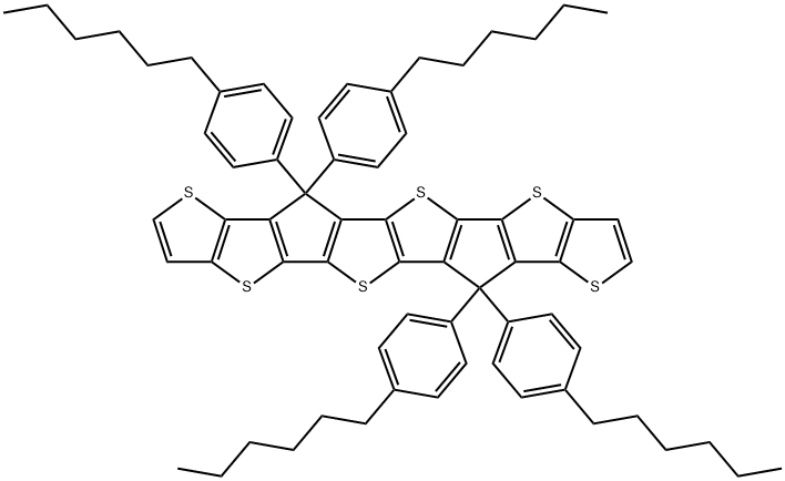 Trithiophene-phenylhexyl Struktur