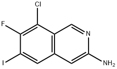 8-Chloro-7-fluoro-6-iodoisoquinolin-3-amine Struktur