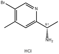 (S)-1-(5-BROMO-4-METHYLPYRIDIN-2-YL)ETHANAMINE DIHYDROCHLORIDE Struktur