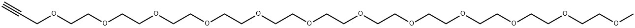 Propargyl-PEG11-methane Struktur