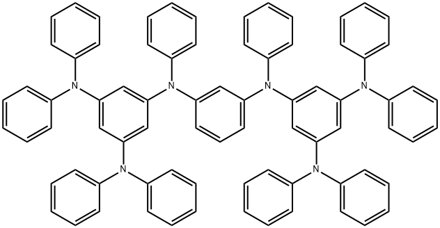 N1,N1'-(1,3-phenylene)bis(N1,N3,N3,N5,N5-pentaphenylbenzene-1,3,5-triamine) Struktur