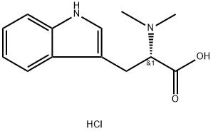 N,N-Dimethyl-L-tryptophan Hydrochloride Struktur