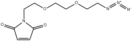 Mal-PEG2-CH2CH2N3 Struktur