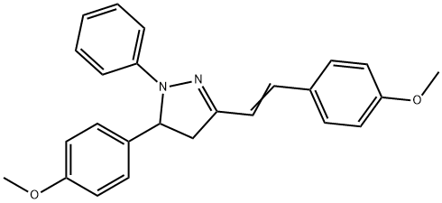 1H-Pyrazole, 4,5-dihydro-5-(4-methoxyphenyl)-3-[2-(4-methoxyphenyl)ethenyl]-1-phenyl-