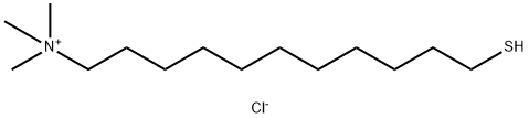 1-Undecanaminium, 11-mercapto-N,N,N-trimethyl-, chloride (1:1) Struktur