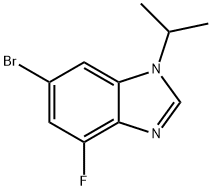 1H-Benzimidazole, 6-bromo-4-fluoro-1-(1-methylethyl)- Struktur