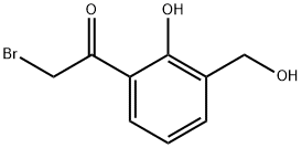 Ethanone, 2-bromo-1-[2-hydroxy-3-(hydroxymethyl)phenyl]- Struktur