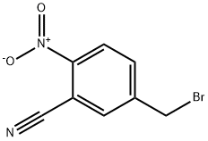 Benzonitrile, 5-(bromomethyl)-2-nitro- Struktur