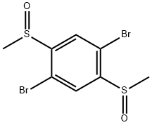 Benzene, 1,4-dibromo-2,5-bis(methylsulfinyl)- Struktur