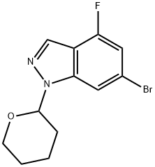 6-溴-4-氟-1-四氫吡喃-2-基-吲唑, 2271323-35-2, 結(jié)構(gòu)式