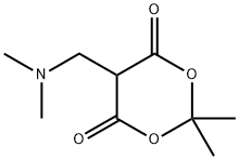 1,3-Dioxane-4,6-dione, 5-[(dimethylamino)methyl]-2,2-dimethyl- Struktur