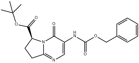 Pyrrolo[1,2-a]pyrimidine-6-carboxylic acid, 4,6,7,8-tetrahydro-4-oxo-3-[[(phenylmethoxy)carbonyl]amino]-, 1,1-dimethylethyl ester, (6S)-