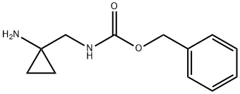 Carbamic acid, N-[(1-aminocyclopropyl)methyl]-, phenylmethyl ester Struktur