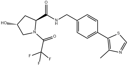 Fluorinated VHL spy molecule 3 Struktur