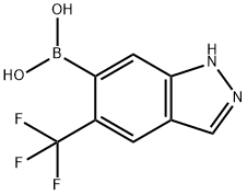 Boronic acid, B-[5-(trifluoromethyl)-1H-indazol-6-yl]- Struktur