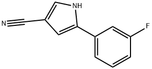 5-(3-FLUOROPHENYL)-1H-PYRROLE-3-CARBONITRILE Struktur