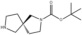 2,7-Diazaspiro[4.4]nonane-2-carboxylic acid, 1,1-dimethylethyl ester, (5S)- Struktur