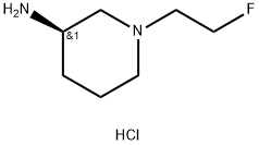 3-Piperidinamine, 1-(2-fluoroethyl)-, hydrochloride (1:2), (3R)- Struktur