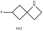 1-Azaspiro[3.3]heptane, 6-fluoro-, hydrochloride (1:1) Struktur