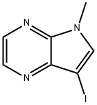 7-iodo-5-methyl-pyrrolo[2,3-b]pyrazine Struktur