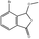 4-Bromo-3-methoxyisobenzofuran-1(3H)-one Struktur