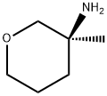 (3S)-3-Methyl-tetrahydro-pyran-3-ylamine Struktur