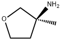 3-Furanamine, tetrahydro-3-methyl-, (3S)- Struktur