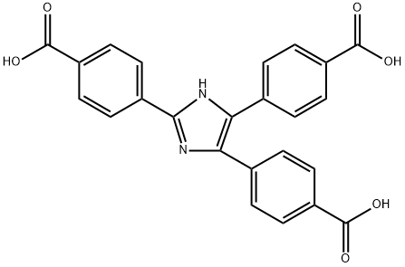 4,4',4''-(1H-imidazole-2,4,5-triyl)tribenzoic acid Struktur