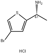 (1R)-1-(4-BROMOTHIOPHEN-2-YL)ETHAN-1-AMINE HCl Struktur