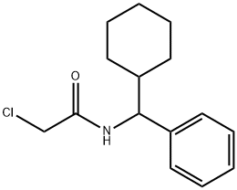 Acetamide, 2-chloro-N-(cyclohexylphenylmethyl)- Struktur