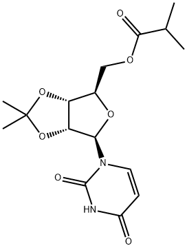 ((3aR,4R,6R,6aR)-6-(2,4-dioxo-3,4-dihydropyrimidin-1(2H)-yl)-2,2-dimethyltetrahydrofuro[3,4-d][1,3]dioxol-4-yl)methyl isobutyrate Struktur