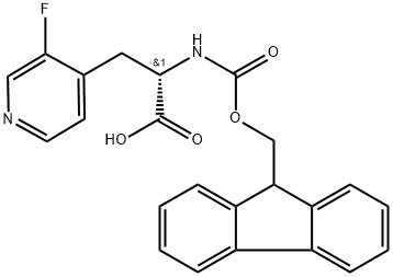 (2S)-2-({[(9H-fluoren-9-yl)methoxy]carbonyl}amino)-3-(3-fluoropyridin-4-yl)propanoic acid Struktur