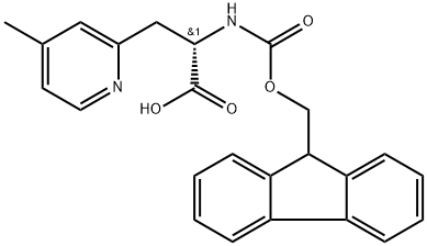 (2S)-Fmoc-3-(4-methylpyridin-2-yl)propanoic acid Struktur