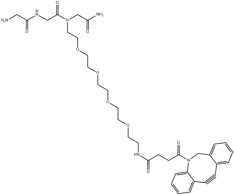 Gly-Gly-Gly-PEG4-DBCO Struktur