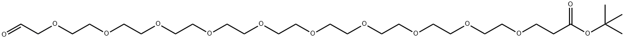 CHO-PEG10-COOtBu Structure