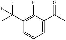 1-(3-(1,1-difluoroethyl)-2-fluorophenyl)ethanone Struktur