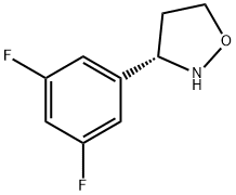 Isoxazolidine, 3-(3,5-difluorophenyl)-, (3S)- Struktur