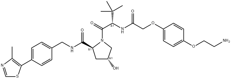 VH032-O-Ph-PEG1-NH2 Struktur