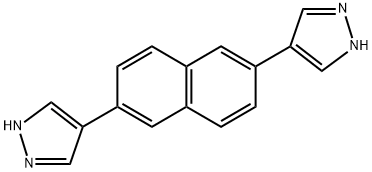 2,6-di(1H-pyrazol-4-yl)naphthalene Struktur