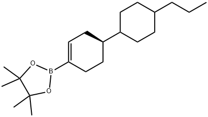 trans-(4-Propylcyclohexyl)cyclohex-1-enylboronic acid pinacol ester Struktur