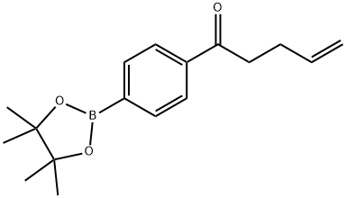 1-[4-(Tetramethyl-1,3,2-dioxaborolan-2-yl)phenyl]pent-4-en-1-one Struktur