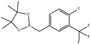 4-Fluoro-3-(trifluoromethyl)benzylboronic acid pinacol ester Struktur